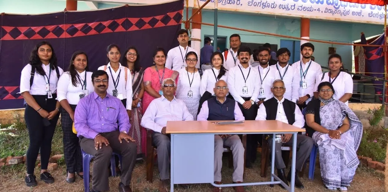 Students of CMR University, School of Legal Studies assisting the Justice Chandrashekar Committee formed by the Hon'ble Supreme Court